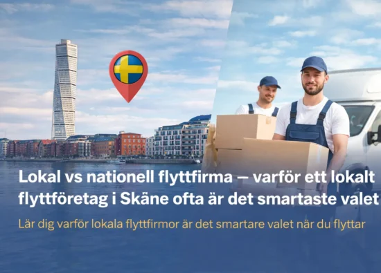 Local flyttfirma i Malmö