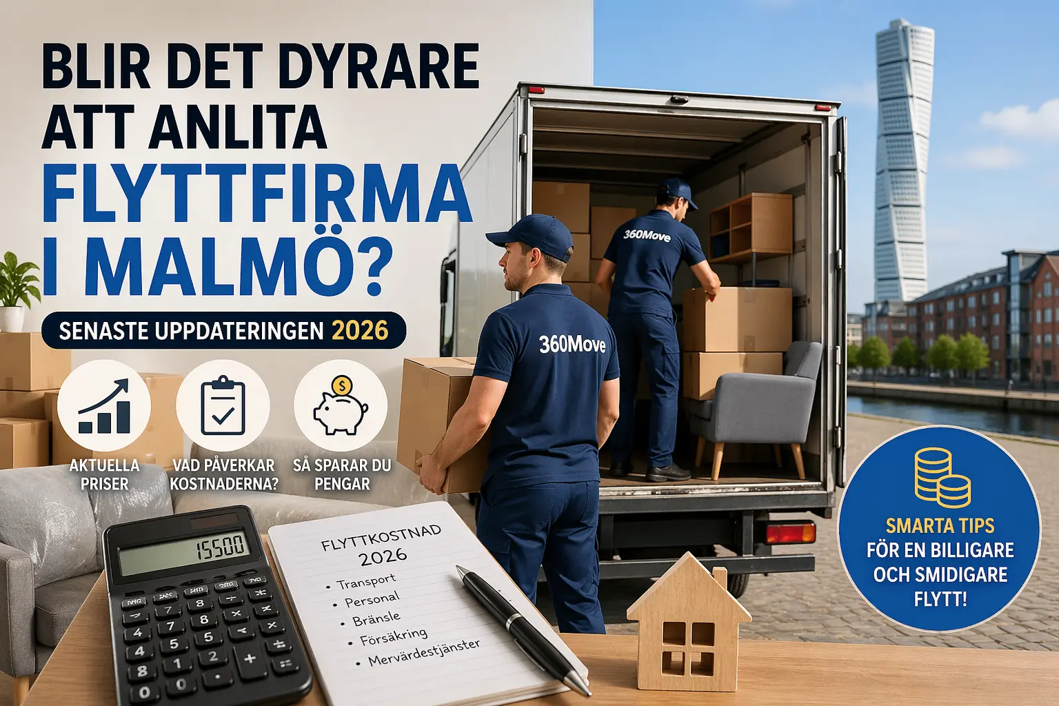 Blir det dyrare att anlita flyttfirma i Malmö 2026