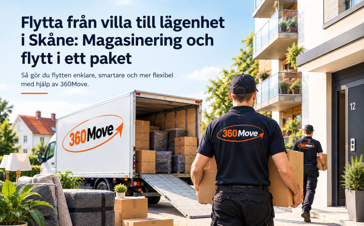 Flytta från villa till lägenhet i Skåne