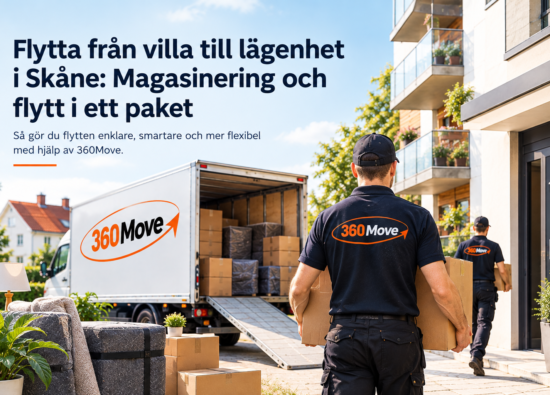 Flytta från villa till lägenhet i Skåne