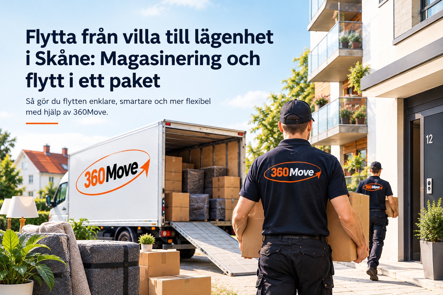 Flytta från villa till lägenhet i Skåne